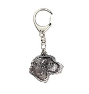 Vizsla, Braque hongrois à poil court I - Porte-clés argenté avec chien, décoration de sac à main, pendentif de sac à dos par la marque Art-Dog