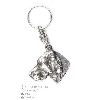 Vizsla, Braque hongrois à poil court - Pendentif chien argenté, décoration de sac à main, pendentif sac à dos par la marque Art-Dog