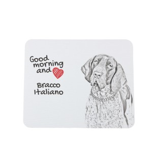 Braque italien - tapis de souris personnalisé avec impression, tapis de souris personnalisé avec chien, accessoire unique pour employé de bureau de la marque Art-Dog