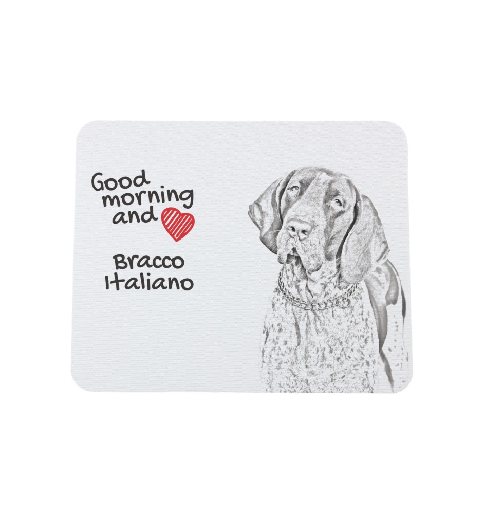 Braque italien - tapis de souris personnalisé avec impression, tapis de souris personnalisé avec chien, accessoire unique pour employé de bureau de la marque Art-Dog