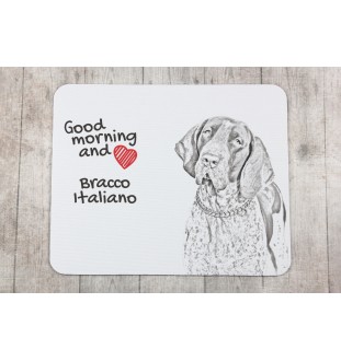 Braque italien - tapis de souris personnalisé avec impression, tapis de souris personnalisé avec chien, accessoire unique pour employé de bureau de la marque Art-Dog