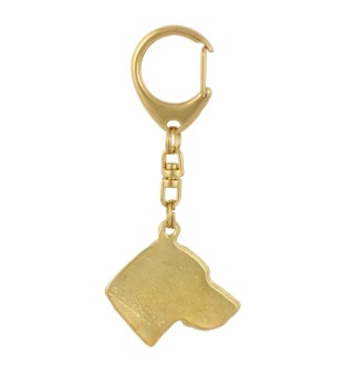 Vizsla, Braque hongrois à poil court - Porte-clés doré avec chien, décoration de sac à main, accessoire de luxe de la marque Art-Dog