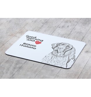 Braque italien - tapis de souris personnalisé avec impression, tapis de souris personnalisé avec chien, accessoire unique pour employé de bureau de la marque Art-Dog