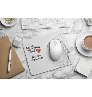 Italienischer Vorstehhund, Bracco Italiano - Mauspad mit Druck, personalisiertes Mauspad mit Hund, einzigartiges Gadget für Büroangestellte von Art-Dog.