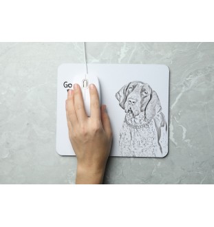 Italian Pointing Dog, Bracco Italiano, Italian Pointer - mouse pad with print, personalized dog-themed mouse pad, unique gadget for an office worker by Art-Dog brand