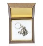Vizsla, Braque hongrois à poil court - Pendentif argenté avec un chien dans une boîte décorative, décoration de sac à main, pendentif de sac à dos par la marque Art-Dog