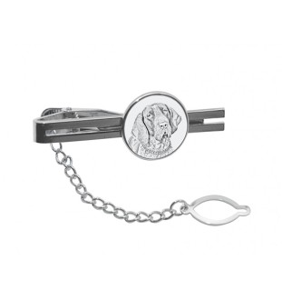 Italian Pointing Dog, Bracco Italiano, Italian Pointer - tie clip with a dog, personalized tie clip, a unique gift for a man from the Art-Dog brand