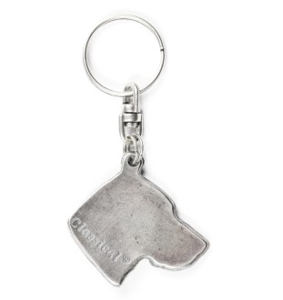 Vizsla, Braque hongrois à poil court - Pendentif argenté avec un chien dans une boîte décorative, décoration de sac à main, pendentif de sac à dos par la marque Art-Dog