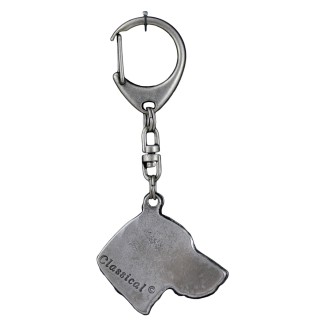 Vizsla, Hungarian Short-haired Pointer - Silver-plated key ring with a dog in a gift box, handbag decoration, backpack pendant by Art-Dog brand