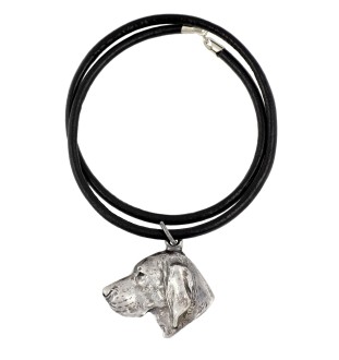 Vizsla, Braque hongrois à poil court - collier avec un chien, pendentif en plaqué argent pour les fans de chiens, bijoux uniques de la marque Art-Dog
