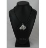 Vizsla, Braque hongrois à poil court - collier avec un chien, pendentif en plaqué argent pour les fans de chiens, bijoux uniques de la marque Art-Dog