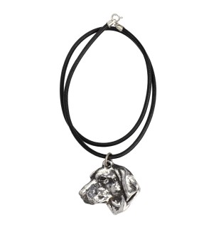 Vizsla, Hungarian Short-haired Pointer I - Necklace with dog, silver-plated pendant for dog fan, unique jewelry by Art-Dog brand