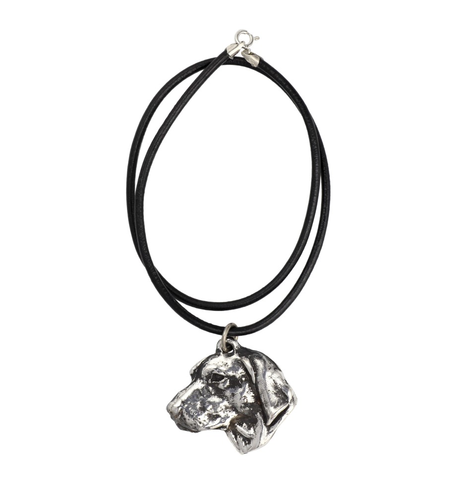 Vizsla, Hungarian Short-haired Pointer I - Necklace with dog, silver-plated pendant for dog fan, unique jewelry by Art-Dog brand