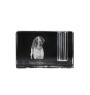 Italienischer Vorstehhund, Bracco Italiano - Stifthalter, Kristallorganizer mit Hundefoto, einzigartige Schreibtischdekoration der Marke Art-Dog