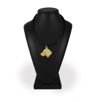 Vizsla, Hungarian Short-haired Pointer - Dog necklace, gold-plated pendant for dog fan, unique jewellery by Art-Dog brand