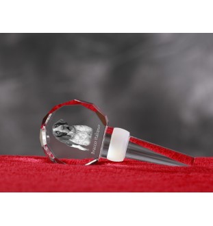 Braque italien - Bouchon de bouteille en cristal, bouchon de vin unique avec photo, cadeau personnalisé pour sommelier par la marque Art-Dog