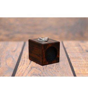 Vizsla, Kurzhaarige Ungarische Vorstehhund, Magyar Vizsla Kurzhaar - Holzkerzenständer mit Hund, einzigartiges Andenken an den Verlust eines Hundes, Handwerkskunst der Marke Art-Dog