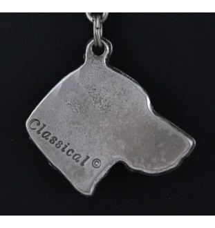 Vizsla, Kurzhaarige Ungarische Vorstehhund, Magyar Vizsla Kurzhaar - Halskette mit Hund, Hundeanhänger an einer silbernen Kette, einzigartiger Schmuck der Marke Art-Dog