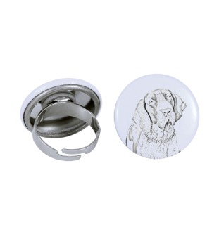 Braque italien - bijoux pour femmes avec l'image d'un chien, produit fait à la main, possibilité d'ajouter sa propre photo, marque Art-Dog