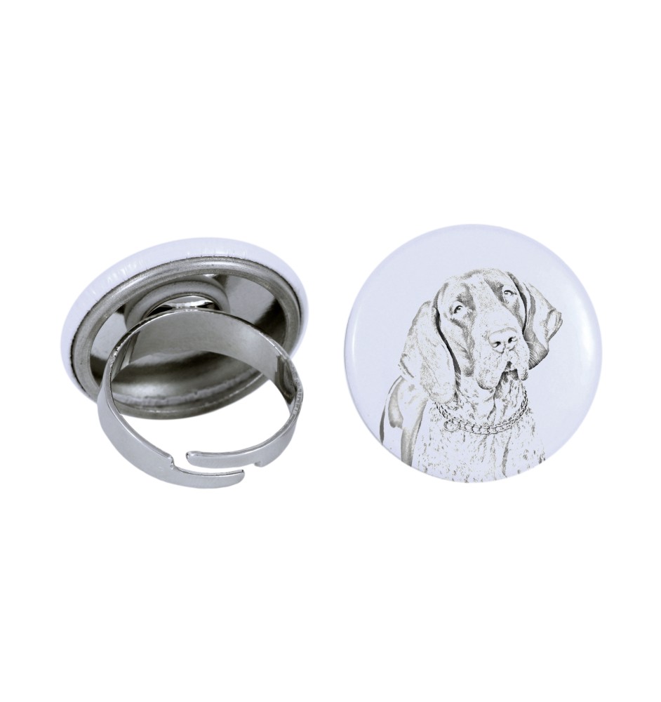 Braque italien - bijoux pour femmes avec l'image d'un chien, produit fait à la main, possibilité d'ajouter sa propre photo, marque Art-Dog