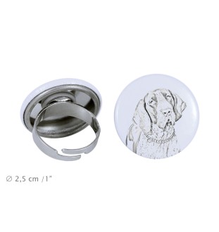 Braque italien - bijoux pour femmes avec l'image d'un chien, produit fait à la main, possibilité d'ajouter sa propre photo, marque Art-Dog