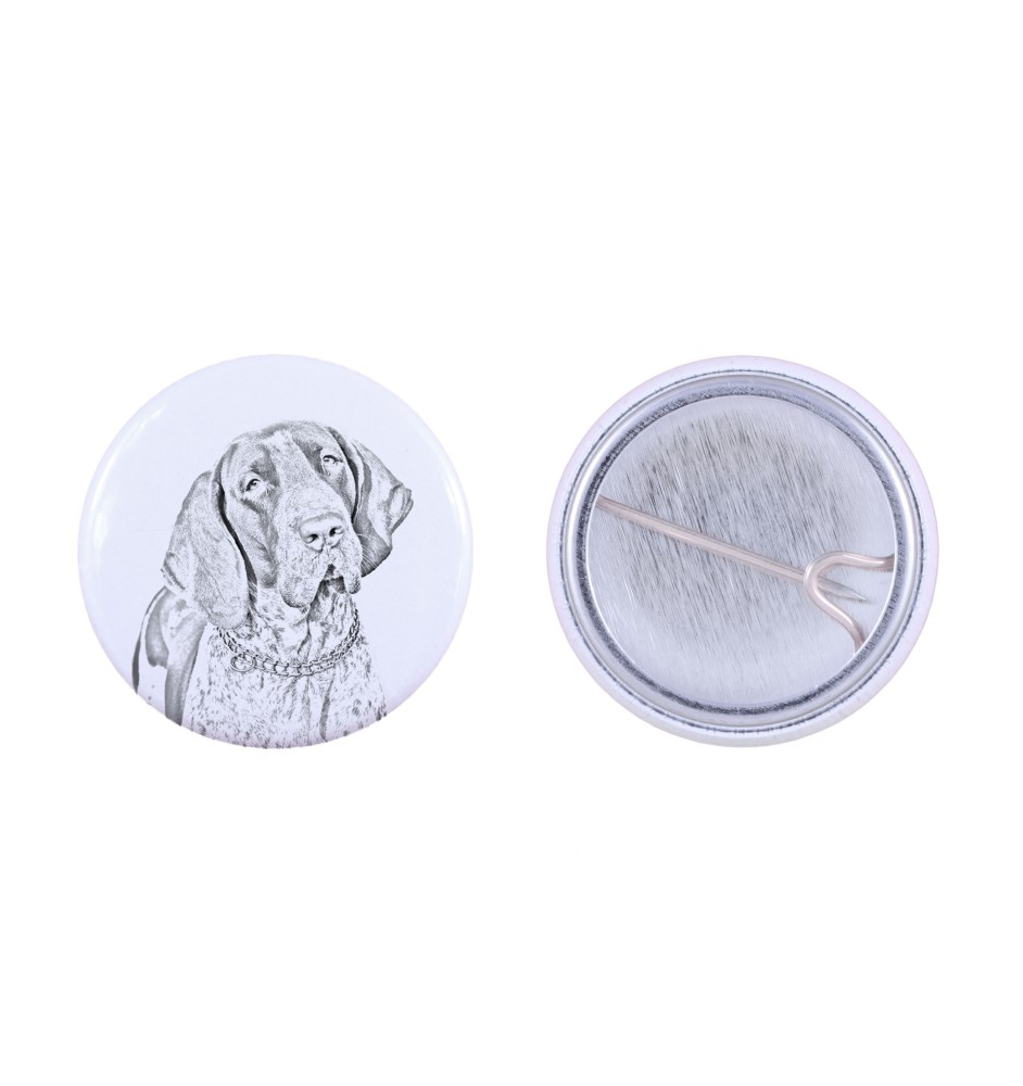 Italian Pointing Dog, Bracco Italiano, Italian Pointer - pin with your dog, add your own photo, Art-Dog brand
