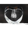 Italian Pointing Dog, Bracco Italiano, Italian Pointer - a photo of a dog in crystal, crystal heart, unique photo frame from the Art-Dog brand