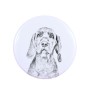 Vizsla, Braque hongrois à poil court - aimant avec un œil de chien, exceptionnellement léger, aimant puissant, produit fabriqué à la main par la marque Art-Dog