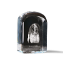 Braque italien - un cube de cristal avec une photo, une photo de chien dans le cristal, un presse-papiers cubique de la marque Art-Dog
