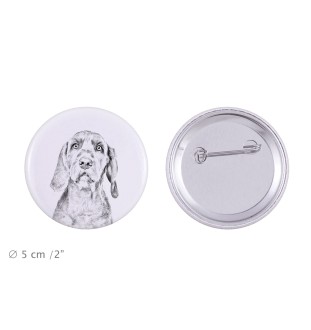 Vizsla, Braque hongrois à poil court - badge avec votre chien, ajoutez votre propre photo, marque Art-Dog