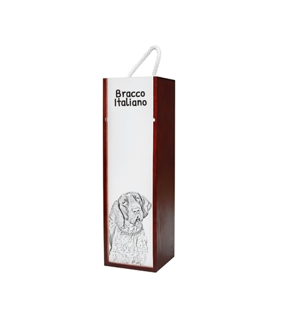 Wyżeł włoski krótkowłosy pudełko na wino z psem Art-Dog