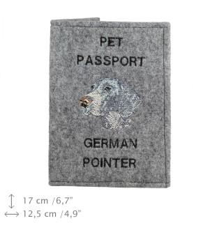 Braque allemand à poil court - Porte passeport pour chien, porte document, cadeau pour le voyageur de la marque Art-Dog