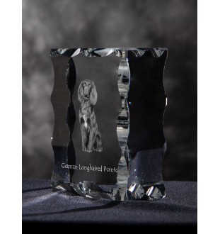 Braque allemand à poil court - cristal avec photo de chien, statuette en verre avec photo, cadre exceptionnel avec photo de la marque Art-Dog