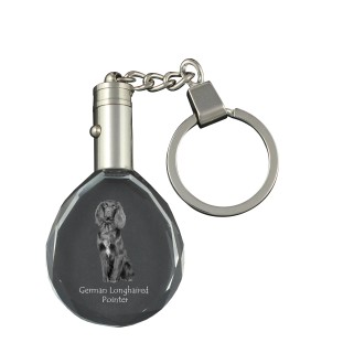 Braque allemand à poil court - pendentif avec une photo de chien, porte-clés en cristal dans une boîte cadeau, un cadeau unique par Art-Dog