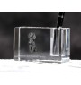 German Shorthaired Pointer - Pen stand, crystal organiser with dog photo, unique desk decoration by Art-Dog brand