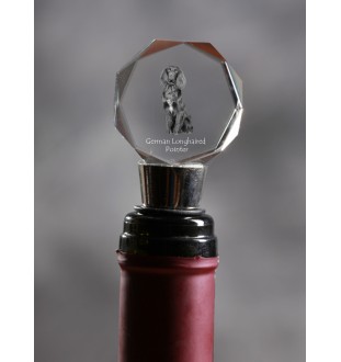 Deutsch Kurzhaar, Deutscher Kurzhaariger Vorstehhund - Flaschenverschluss, Weinverschluss aus Kristall mit Foto, personalisiertes Geschenk für Barkeeper der Marke Art-Dog