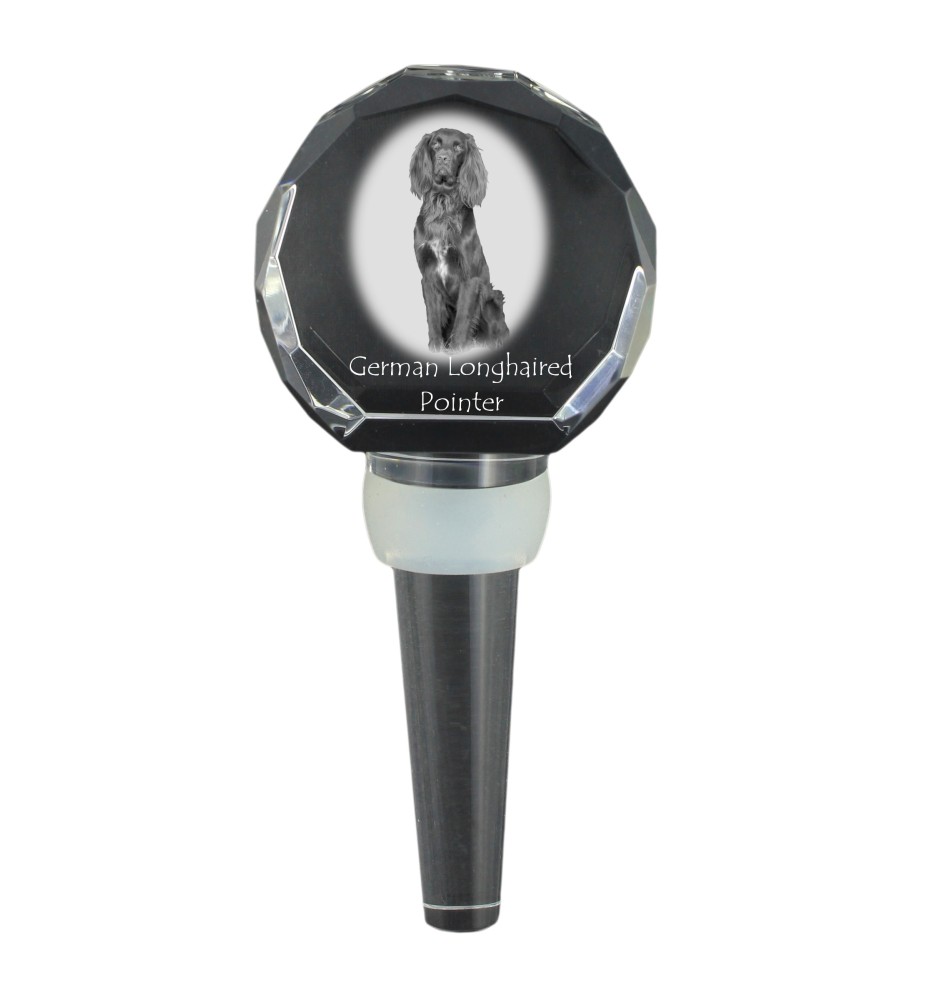 Braque allemand à poil court - Bouchon de bouteille en cristal, bouchon de vin unique avec photo, cadeau personnalisé pour sommelier par la marque Art-Dog