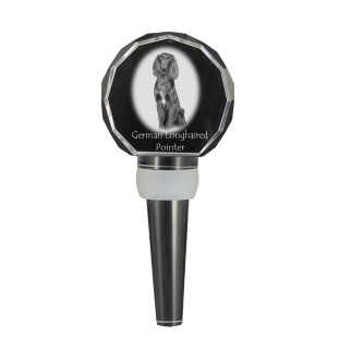 Braque allemand à poil court - Bouchon de bouteille en cristal, bouchon de vin unique avec photo, cadeau personnalisé pour sommelier par la marque Art-Dog