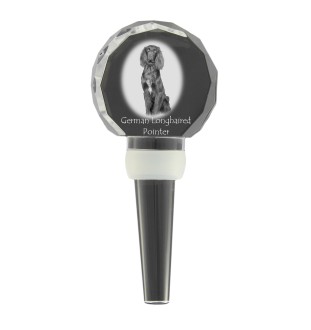 Deutsch Kurzhaar, Deutscher Kurzhaariger Vorstehhund - Kristallflaschenverschluss, einzigartiger Weinverschluss mit Foto, personalisiertes Geschenk für Sommelier der Marke Art-Dog