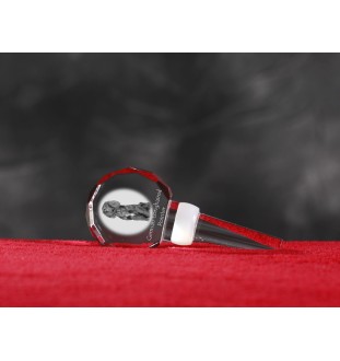 Deutsch Kurzhaar, Deutscher Kurzhaariger Vorstehhund - Kristallflaschenverschluss, einzigartiger Weinverschluss mit Foto, personalisiertes Geschenk für Sommelier der Marke Art-Dog