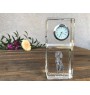 German Shorthaired Pointer - crystal clock with a photo, a photo of a dog in crystal, personalized desk clock by Art-Dog brand