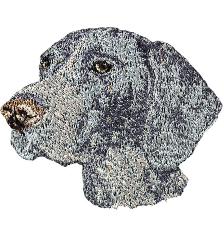 Deutsch Kurzhaar, Deutscher Kurzhaariger Vorstehhund - Hund geformtes Aufnäher, besticktes Patch, einzigartiges Dekor für den Rucksack der Marke Art-Dog