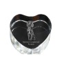 German Shorthaired Pointer - a photo of a dog in crystal, crystal heart, unique photo frame from the Art-Dog brand