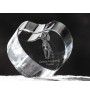 German Shorthaired Pointer - a photo of a dog in crystal, crystal heart, unique photo frame from the Art-Dog brand