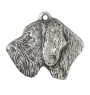 Chien d'arrêt allemand à poil dur, Braque allemand à poil dur - Porte-clés argenté avec chien, décoration de sac à main, pendentif de sac à dos par la marque Art-Dog