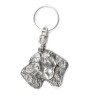 German Wirehaired Pointer - Silver-plated pendant with a dog in a decorative box, handbag decoration, backpack pendant by Art-Dog brand