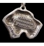 Deutsch Drahthaar - Halskette mit Hund, versilberter Anhänger für Hundefans, einzigartiger Schmuck der Marke Art-Dog
