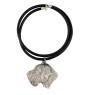 Chien d'arrêt allemand à poil dur, Braque allemand à poil dur - Collier de chien dans une boîte cadeau, médaillon argenté pour fan de chien, pendentif remarquable de la marque Art-Dog