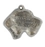 Deutsch Drahthaar - Hundehalsband in Geschenkbox, versilbertes Medaillon für Hundefans, markanter Anhänger der Marke Art-Dog