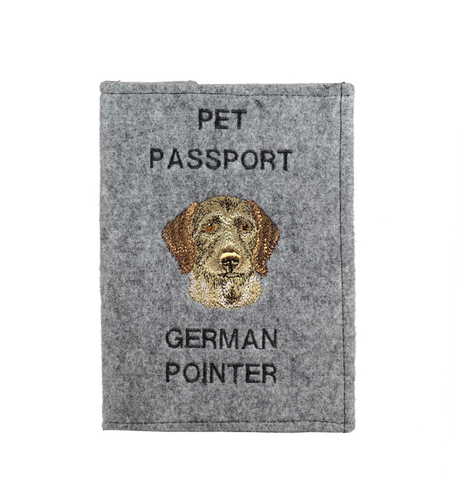 Deutsch Drahthaar - Hundepassetui, Dokumententasche, Geschenk für den Reisenden von der Marke Art-Dog